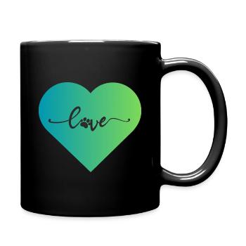 Chien Chiens Amour du chien - Mug uni - noir - Droite