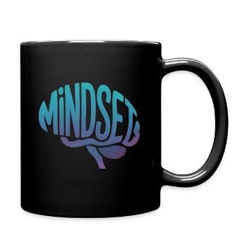 Mindset - Brain Mental Health Logo - Full Colour Mug - black - Right
