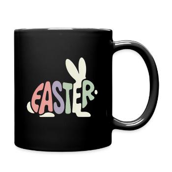 Lapin de Pâques - Logo de Pâques - Mug uni - noir - Droite
