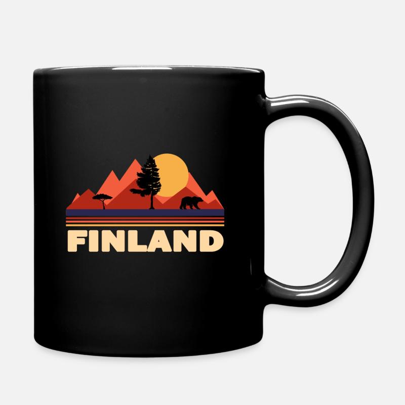 finnland - Tasse einfarbig - Schwarz