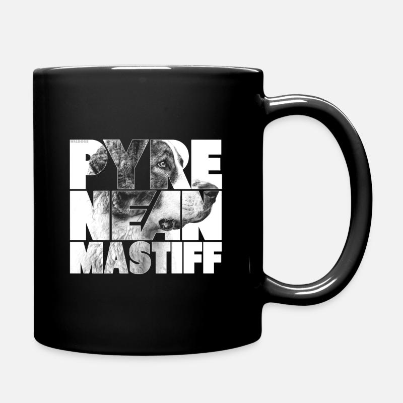 Pyrenean Mastiff N - Full Colour Mug - black