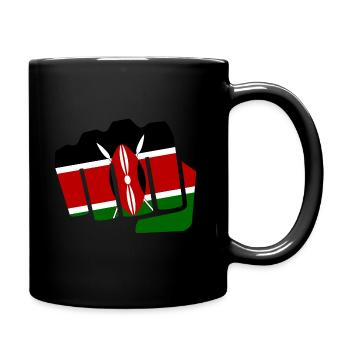 Kenia Flagge Nairobi Swahili Mombasa Geschenk - Tasse einfarbig - Schwarz - Rechts