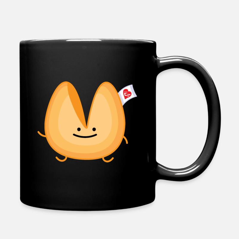 Glückskeks Liebe (b) - Tasse einfarbig - Schwarz
