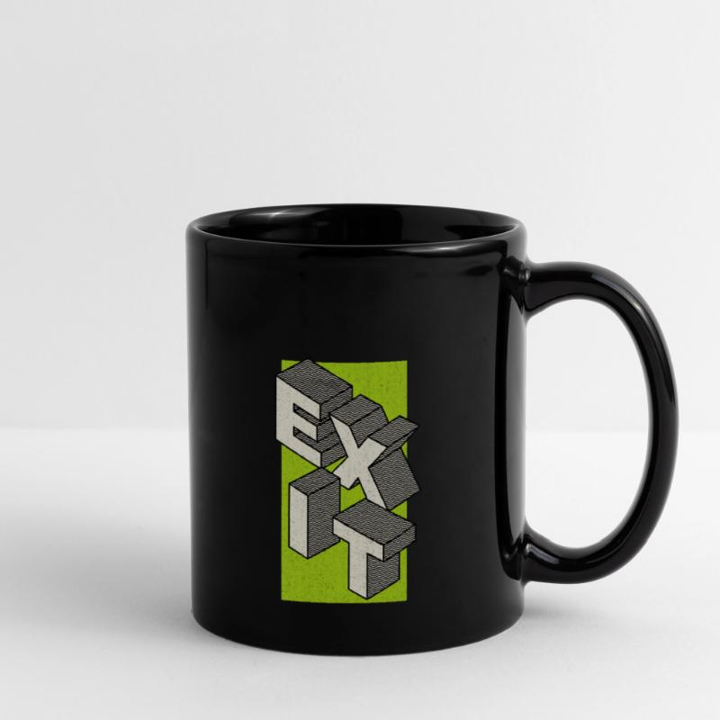Exit - take the exit - in green Full Colour Mug