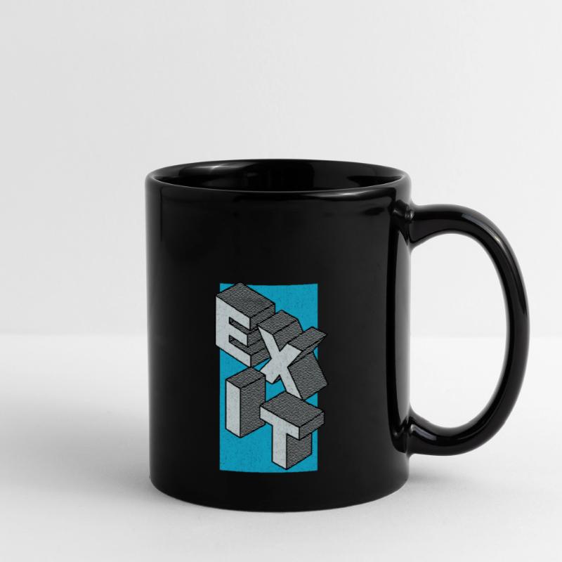 Exit - take the exit in blue Full Colour Mug