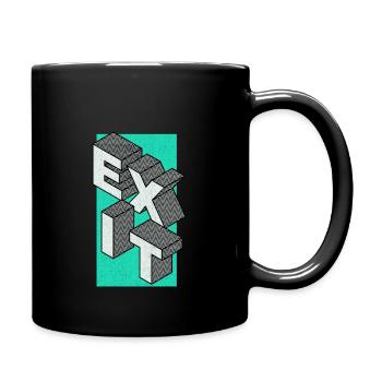 Exit - take the exit - Full Colour Mug - black - Right