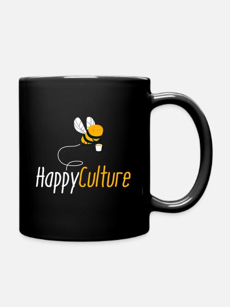Happyculture cadeau drôle apiculture parodie happy - Mug uni - noir