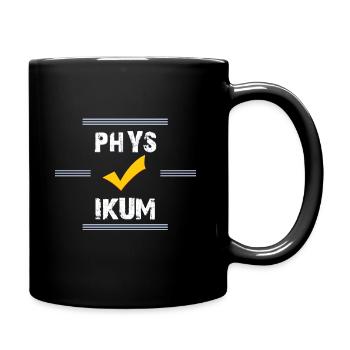 Arzt Physikum - Tasse einfarbig - Schwarz - Rechts
