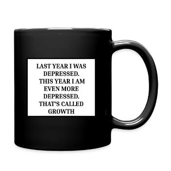 Depressed - Full Colour Mug - black - Right