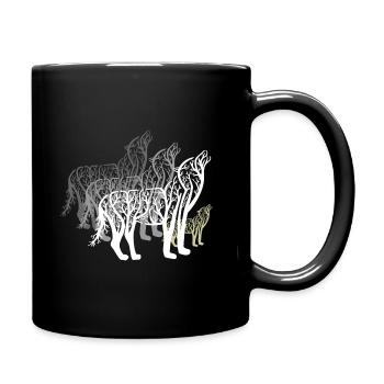Wolfmond Rudder Wolf Moon - Full Colour Mug - black - Right