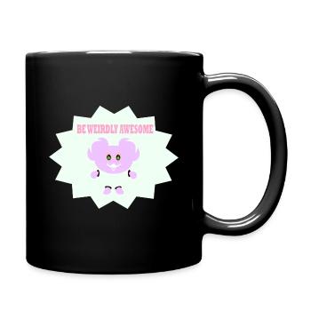 Be Weirdly Awesome 2 - Full Colour Mug - black - Right