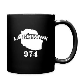 île la réunion 974 Cadeau - Mug uni - noir - Droite