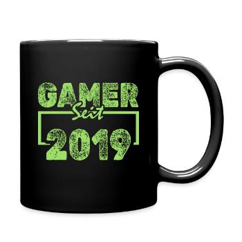 2019 - Tasse einfarbig - Schwarz - Rechts