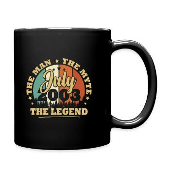 July 2003, 20 Years Anniversary Men Women - Full Colour Mug - black - Right