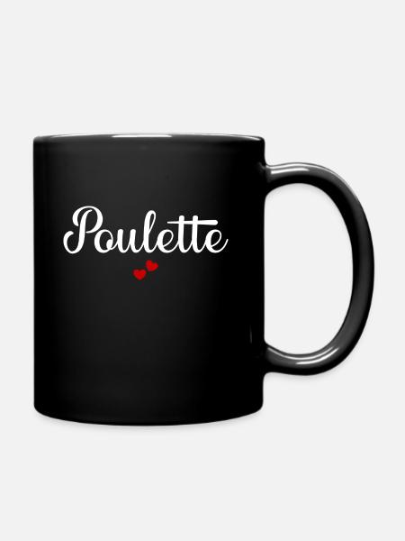 Poulette - Mug uni - noir