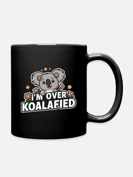 Koala Koalas Koalabär Tier - Tasse einfarbig - Schwarz