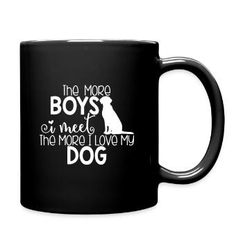 I Love My Dog - Full Colour Mug - black - Right