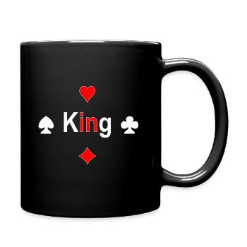 King - Tasse einfarbig - Schwarz - Rechts