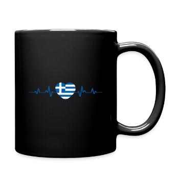 Grèce Hellas - Mug uni - noir - Droite