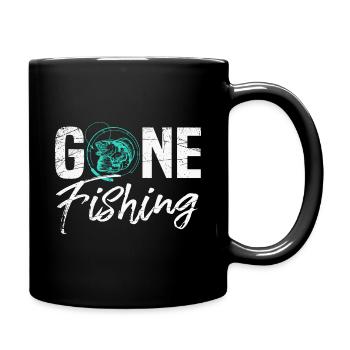 Gone Fishing - Full Colour Mug - black - Right