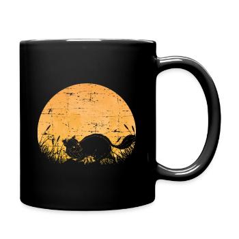 Ratons laveurs cadeau raton laveur - Mug uni - noir - Droite