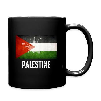 flag of Palestine - Tasse einfarbig - Schwarz - Rechts