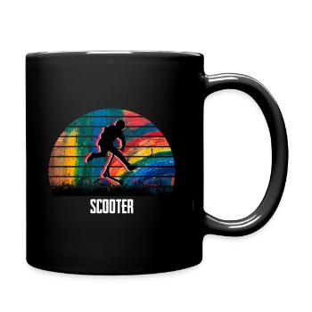 Roller - Tasse einfarbig - Schwarz - Rechts