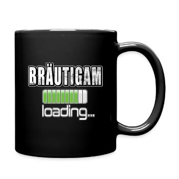 Brautigam loading Junggesellennabschied JGA - Tasse einfarbig - Schwarz - Rechts