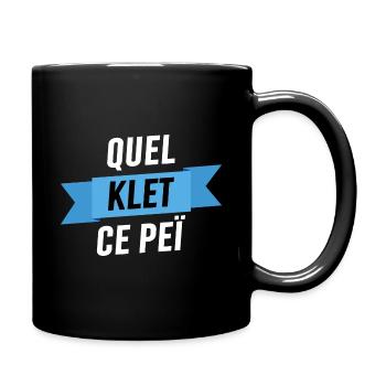 Quel klet ce peï - Mug uni - noir - Droite