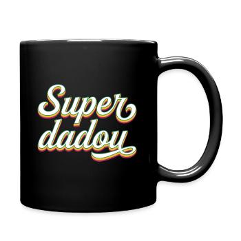 Super Dadou Père Papa 2024 - Mug uni - noir - Droite