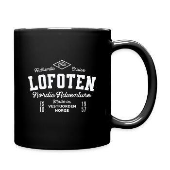 Lofoten Nordic Abenteuer - Tasse einfarbig - Schwarz - Rechts