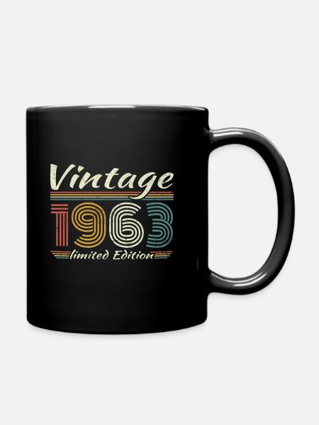 Vintage 1963 Vintage Retro Cadeau d’anniversaire - Mug uni - noir
