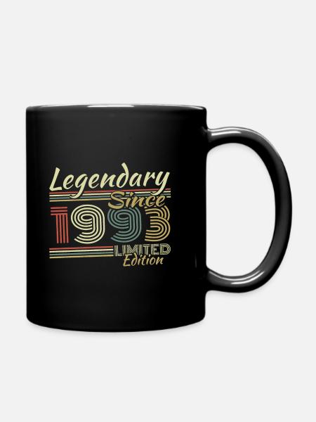 Vintage 1993 Cadeau Anniversaire Vintage Rétro - Mug uni - noir