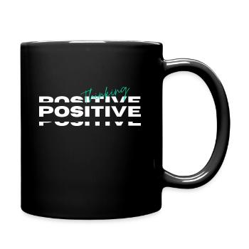 Thinking Positive - Tasse einfarbig - Schwarz - Rechts