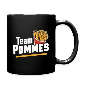Frites, frites, restauration rapide - Mug uni - noir - Droite