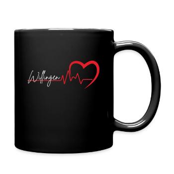 Lettrage « Herz » de Willingen - Mug uni - noir - Droite