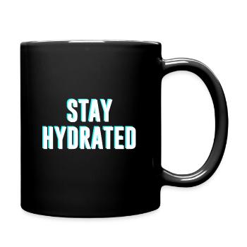 Rester hydraté - Mug uni - noir - Droite