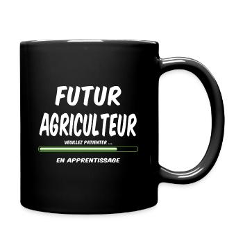 Futur agriculteur - Mug uni - noir - Droite