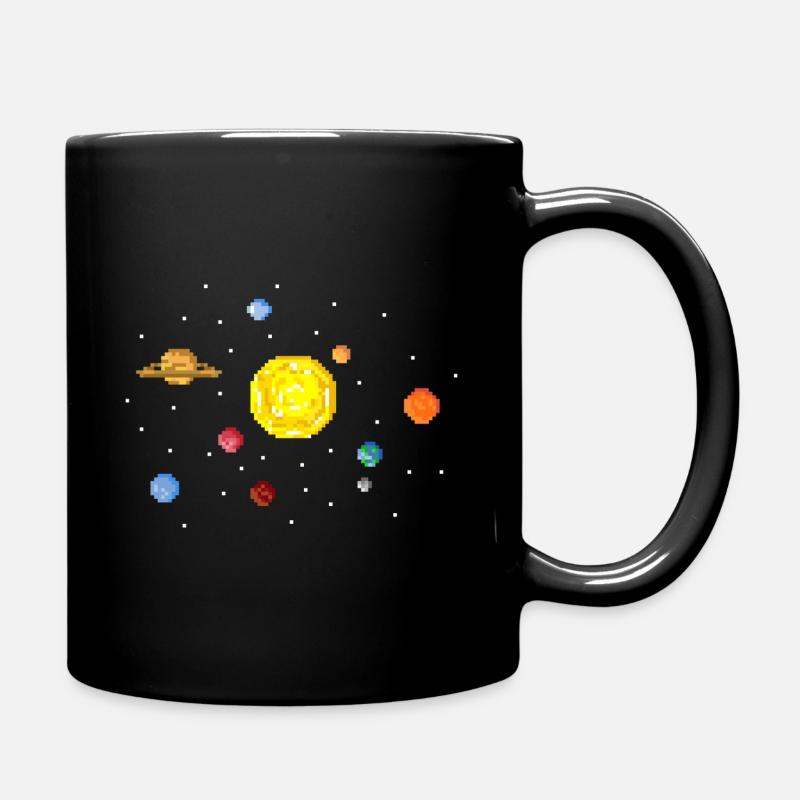 Solar-System - Tasse einfarbig - Schwarz