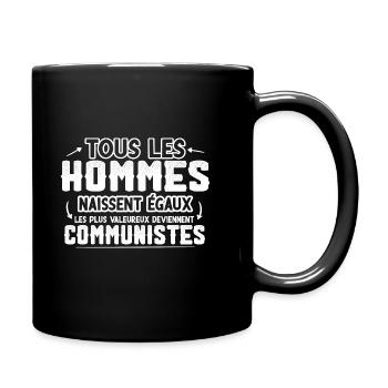 Communiste cadeau drôle humour communisme - Mug uni - noir - Droite
