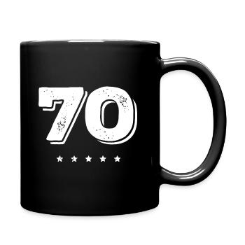 70 number jersey - Full Colour Mug - black - Right