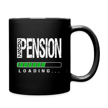 Pension 2022 - Tasse einfarbig - Schwarz - Rechts