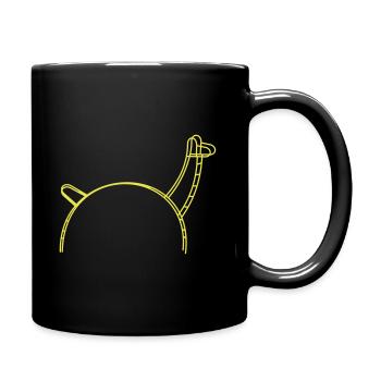 Alpaka - Tasse einfarbig - Schwarz - Rechts