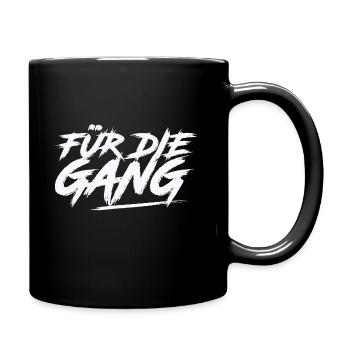 Für die Gang Design - Tasse einfarbig - Schwarz - Rechts