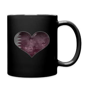 Qatar Heart - Full Colour Mug - black - Right