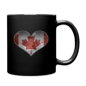 Canada Cœur - Mug uni - noir - Droite