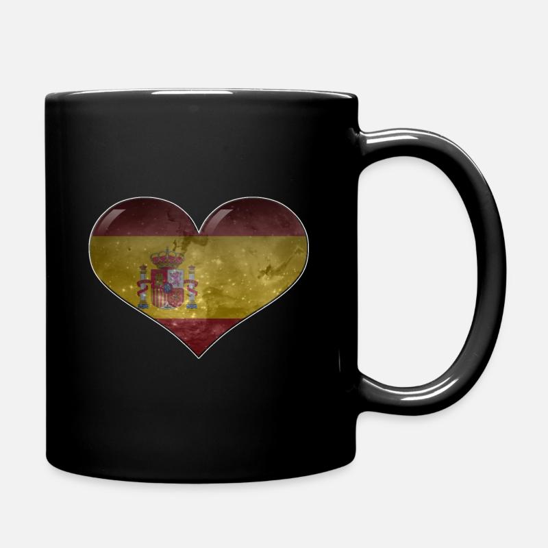 Heart of Spain - Full Colour Mug - black