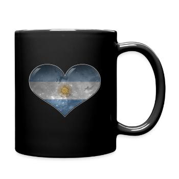 Cœur de l’Argentine - Mug uni - noir - Droite