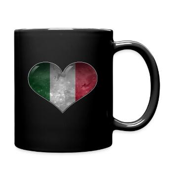 The heart of Italy - Full Colour Mug - black - Right