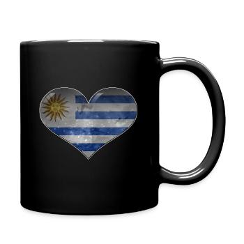 Uruguay heart - Full Colour Mug - black - Right